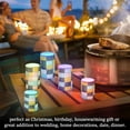 thumbnail image 4 of Yayeee Flameless Candles with Remote Flickering Battery Operated Multi Color Changing, Yellow Checkered Pattern, 4 of 7