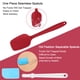 thumbnail image 4 of 4uds Silicona Espátula Calor Resistente Sin-Rayones Cocina Goma Torneros Anti-adherente Espátula para Cocinar Hornear y Mezclar rojo, 4 of 7