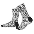 thumbnail image 2 of Rocae Black White Halloween for Adult Socks Casual Athletic Stretchy Loose Socks for Women Men Non-Slip Middle Tube Socks, 2 of 7