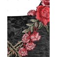 thumbnail image 3 of Camiseta de bordado de encaje de flor Rosegal Camisetas tallas grandes, 3 of 5