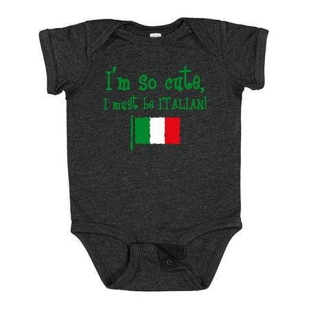 

Inktastic So Cute Italian Gift Baby Boy or Baby Girl Bodysuit