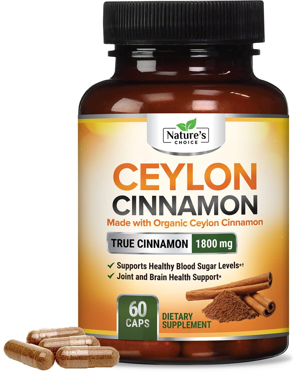 Nature's Choice Certified Natural Organic Ceylon Cinnamon (Made with