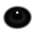 thumbnail image 4 of Ruvati RVB0618EG 16 x 13 in. Undermount Oval Porcelain Ceramic Bathroom Sink with Overflow, Emerald Green, 4 of 7