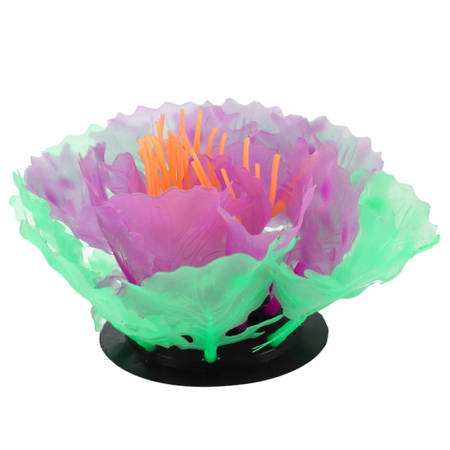 Acuario Simulación Coral Planta acuática, Silicona Púrpura