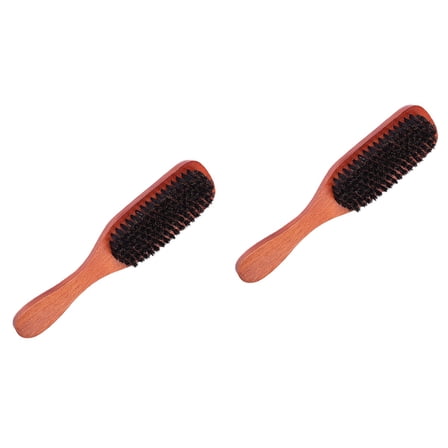 2pcs Bristle Hair Brush Wooden Handle Practical Hair Beauty Tool