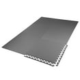 thumbnail image 3 of Xspec  3/8" Thick 100 Sq Ft Steel EVA Foam Floor Exercise Gym Mats 25 pcs, Grey, 3 of 8