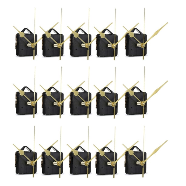 15 Unids DIY Movimiento Silencioso Husillo Manos Minutos Pared Reloj de Cuarzo Mecanismo de Movimiento Reparación Herramientas Reloj Mecanismo Kits