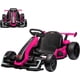thumbnail image 3 of Historyli Kart eléctrico de 24 V,potente kart de drifting,asiento ajustable,velocidad de 13 km/h,luces LED,juguete para exteriores para niños de 6 a 15 años,color rosa y rojo., 3 of 6