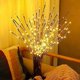 thumbnail image 4 of Lámpara LED de rama, 20 LED, ramas decorativas, lámpara LED blanca cálida, funciona con pilas, luces decorativas para decoración del hogar (paquete de 2, blanco cálido), 4 of 4