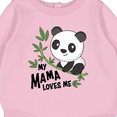 thumbnail image 3 of Inktastic My Mama Loves Me Cute Panda Baby Fleece Bodysuit, 3 of 4