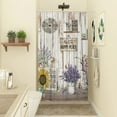 thumbnail image 4 of Farmhouse Country Small Shower Stall Curtain Size 36" x 72", Rustic Vintage Wood Narrow Stand up Shower Curtains for Bathroom Decor Polyester Fabric Set, 4 of 6