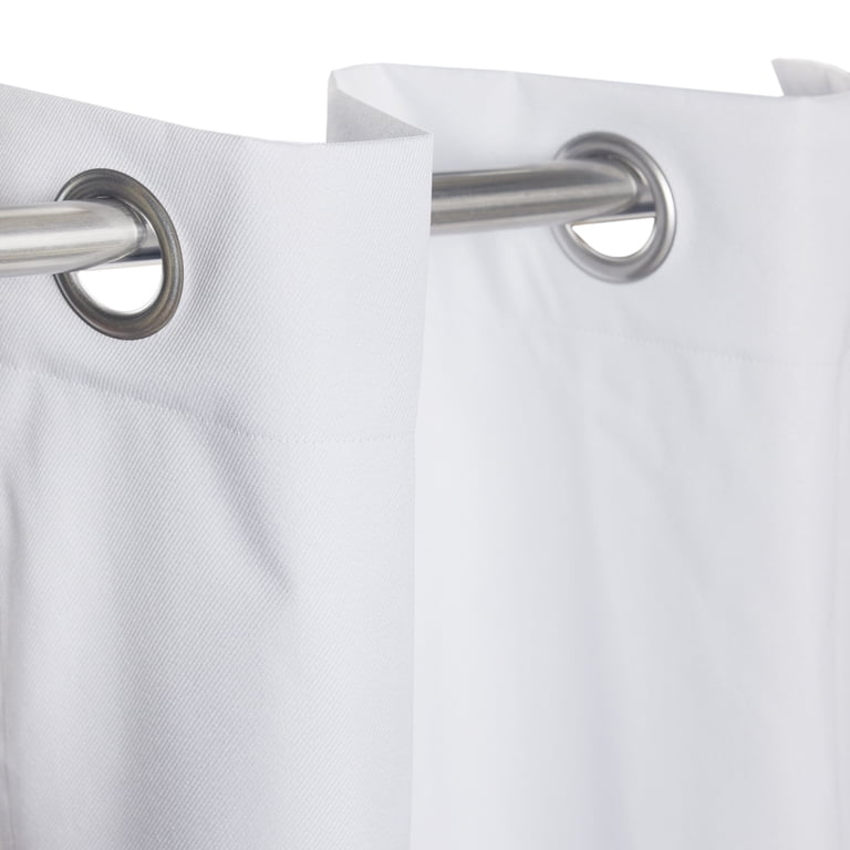 Mainstays Blackout Grommet Curtain White 30x63 photo 7