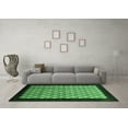 thumbnail image 3 of Ahgly Company Indoor Rectangle Oriental Emerald Green Industrial Area Rugs, 6' x 9', 3 of 4
