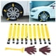 thumbnail image 1 of Cadena de nieve para neumáticos, 10 piezas Cadena de nieve antideslizante para conducción de automóviles y camiones Solución innovadora, 1 of 9