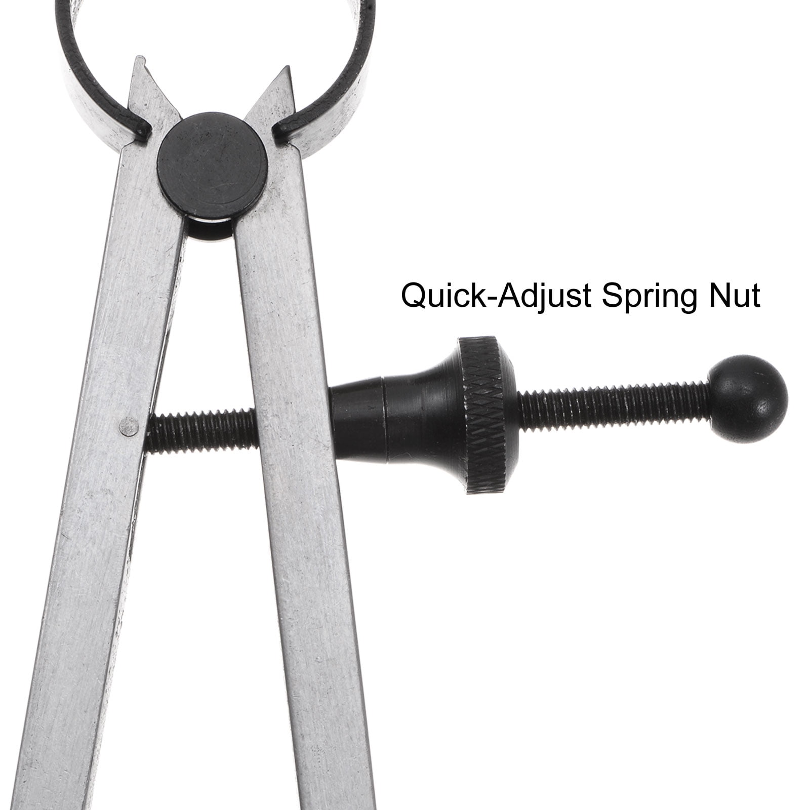 Uxcell Spring Joint Caliper 20 inch / 500mm Steel Adjustable Spring Divider Caliper with Solid Nut