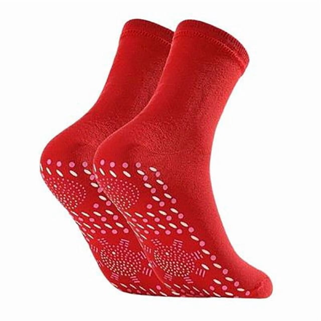 Heating Socks Hea lth Yoga Massage Socks Middle Tube Thickened Foot Warm