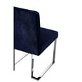 thumbnail image 5 of Pemberly Row 18.5" Velvet & Steel Metal Side Chair in Navy (Set of 2), 5 of 6