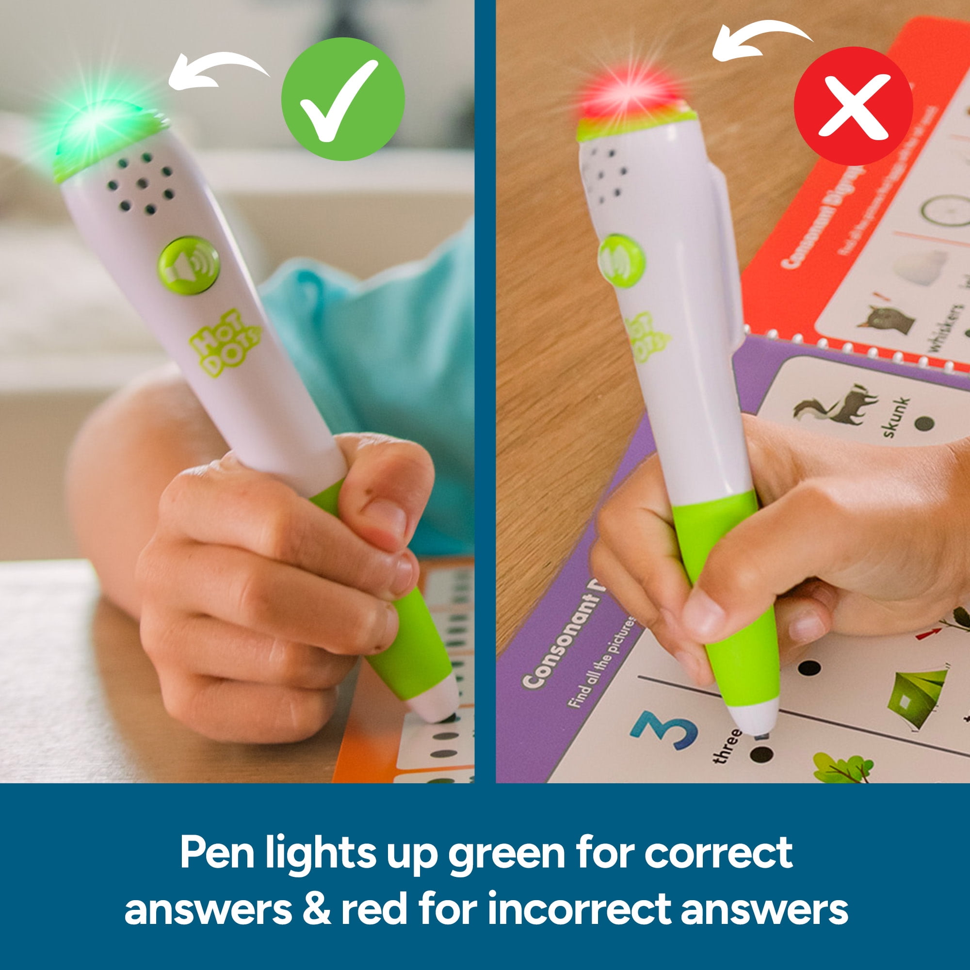 Educational Insights Hot Dots Let's Master 1st Grade Reading Set, Interactive Children's Workbook with Electronic Pen, Ages 6+