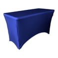 thumbnail image 2 of LA Linen Nappe Rectangulaire en Spandex, 48 par 30 par 30 Pouces, Bleu Royal, 2 of 2