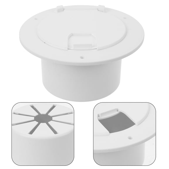 OUNONA Rv Cable Pass Through Rv Power Cord Cover Round Electrical Cable Hatch Accessory