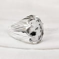 thumbnail image 3 of Dendritic Opal Mans Ring, Natural Dendrite Opal Ring, Silver Jewelry, 925 Silver Ring, Birthday Gift, Heavy Mens Ring, Arabic Design, Ottoman Style Ring, Christmas, Turkey Mens Signet Ring, 3 of 5