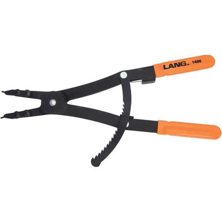 UPC: 0077769014869 | Lang LNG-1486 External Retaining Ring Plier with Interchangeable Tip