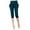 #082-Green, variant on Women's Stretch Harem Pants - Plus Size Slimming Cropped Trousers with Elastic Waist & Casual Comfort Fit