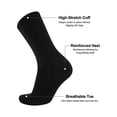 thumbnail image 2 of LITERRA 30 Pairs Mens Crew Socks Lightweight Long Socks Athletic Breathable Socks for Men, 2 of 7