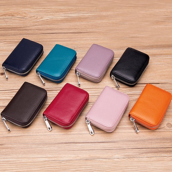 OFFIGAM Card Protector Wallet in Dark Red, Card Holder, Slim Design, 1 Piece