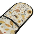 thumbnail image 4 of Yayeee Double Oven Mitt Kitchen Heat Resistant Baking 35" x7" Quilted Glove, Beige Birds Floral, 4 of 6