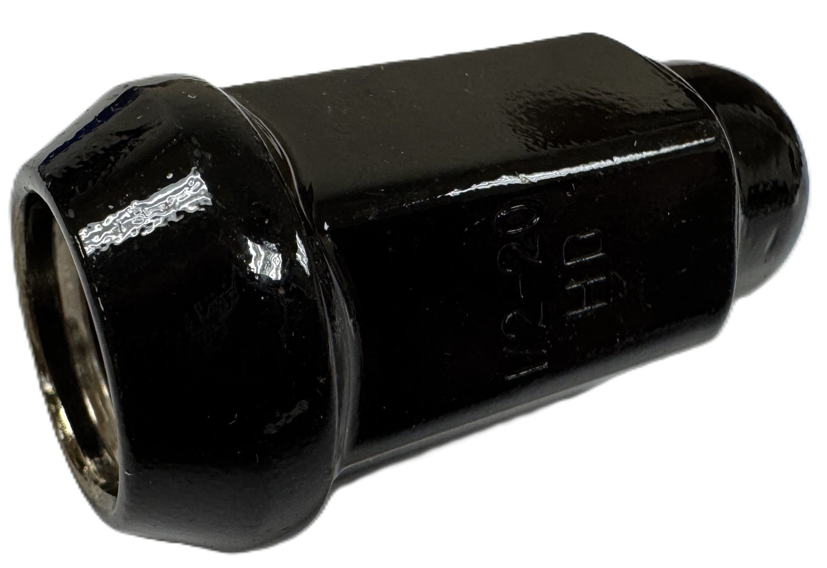 10-Pack Black Solid 1/2" Lug Nuts For Trailer Wheels Acorn Bulge Style 1/2-20 Thread
