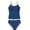 Navy, variant on Aocisk Girls Swimsuits Solid Color Contrast Trim Swimwear 2 Piece Bathing Suit Padded for Teens 8 14Y Vest Style Bathing Suit Toddler Navy 11-12 Years