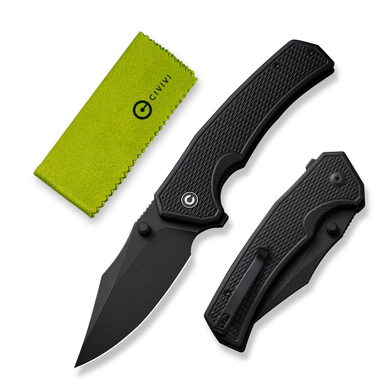 CIVIVI Vexillum Folding Pocket Knife 3.81 Nitro-V Blade Milled G10 Handle C23003D-1