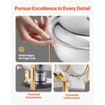 thumbnail image 4 of Juego de platos para buffet Hafing Dish VEVOR, 5 litros, paquete de 4 unidades, acero inoxidable dorado, 4 of 9