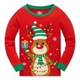thumbnail image 2 of Popshion Toddler Boy 100% Cotton Christmas Pajamas Set Moose Pjs Size 8T, 2 of 7