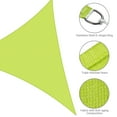 thumbnail image 4 of Yescom 28FT Triangle Sun Shade Sail Canopy 97% UV Block Commercial Carpark Pool Camping Playground Outdoor Apple Green, 4 of 10