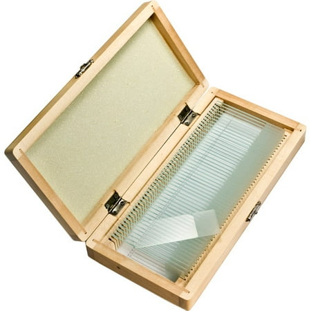 Barska 50 Prepared Microscope Slides with Wooden Case