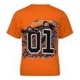 thumbnail image 2 of Boys Girls Dukes Orange Car Haz-zard T-Shirt Crewneck Short Sleeve Tee Shirt Tops for Kids Teens, 2 of 8