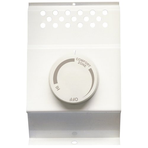 CADET BTF2W Electric Baseboard Heater Thermostat, 2 Poles, 120/208