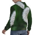 thumbnail image 6 of Wukai Dandelion Print Men Hoodies Fleece Sweatshirts Long Sleeve Sweaters Pullover Fall Outfits Winter Clothes-4X-Large, 6 of 7