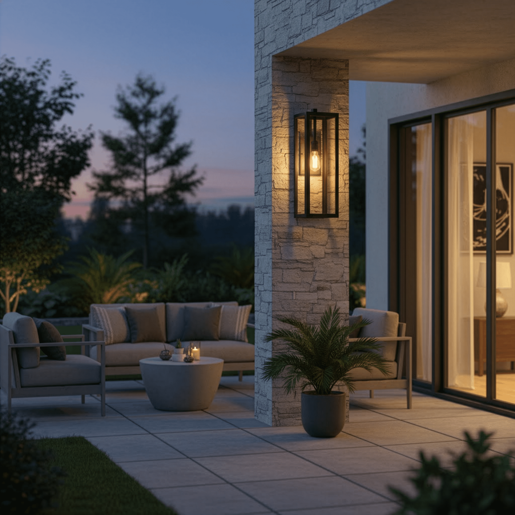 Vivio Lighting Extra Large Modern Outdoor Wall Sconce Matte Black Finish with Clear Glass