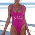 thumbnail image 2 of MKLEKYY Trajes De Baño Mujer Curvy Women Fashion Letter Print Piece Swimsuit Sexy Bikini Swimwear Bathing Sleeveless Backless Swimsuit 1726, 2 of 4