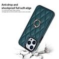 thumbnail image 3 of Case for iPhone 15 Plus,Decase PU Leather Shockproof Case Business Vintage Elegant Protective Back Phone Shell With Ring Kickstand Holder,for iPhone 15 Plus - darkgreen, 3 of 7