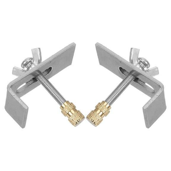 Raindrops  2 Sets Kitchen Sink Clips Undermount Support Brackets Stainless Steel