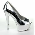 thumbnail image 3 of 609-SHINE, 6" Heel Open Toe Pump Shoes, 3 of 6