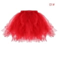 thumbnail image 4 of Falda Tutú de Ballet Para Mujeres Niñas Niños Sunnimix Rojo, 4 of 8