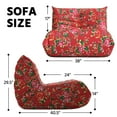thumbnail image 4 of WHGBJA Bean Bag Chair for Adults,Comfy Togo Sofa Bean Bag Couch Lounge Soft Teddy Material Furniture Gift High-Quality Bean Bag Chair,Chinese Classical Style, 4 of 8