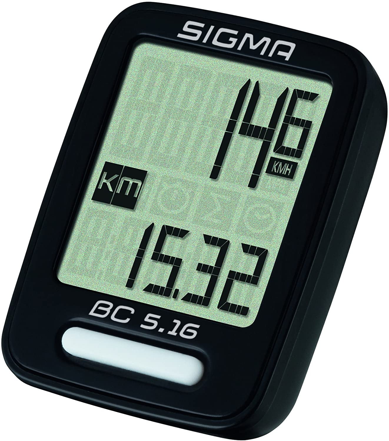 Sigma BC 5.16 Bike Computer Wired Black Speed Distance Ride Time Weatherproof 