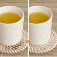 thumbnail image 3 of 8 Pcs Drink Coasters with Holder,8 Colors Absorbent Coasters for Drinks Minimalist Cup Coasters Cotton Coaster Set Woven Coasters for Coffee Table Home Decor Bar Housewarming Gift,4.3 Inch, 3 of 9
