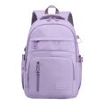 thumbnail image 2 of UJNDER High School Students Large Capacity Nylon Travel Backpack with Multiple Compartments for Casual Daily Commuting,Purple,Large, 2 of 4